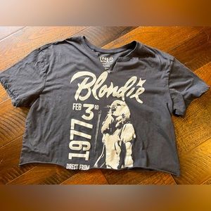 Blondie Direct From New York T-shirt Womans  1977 Style Repurposed Cropped